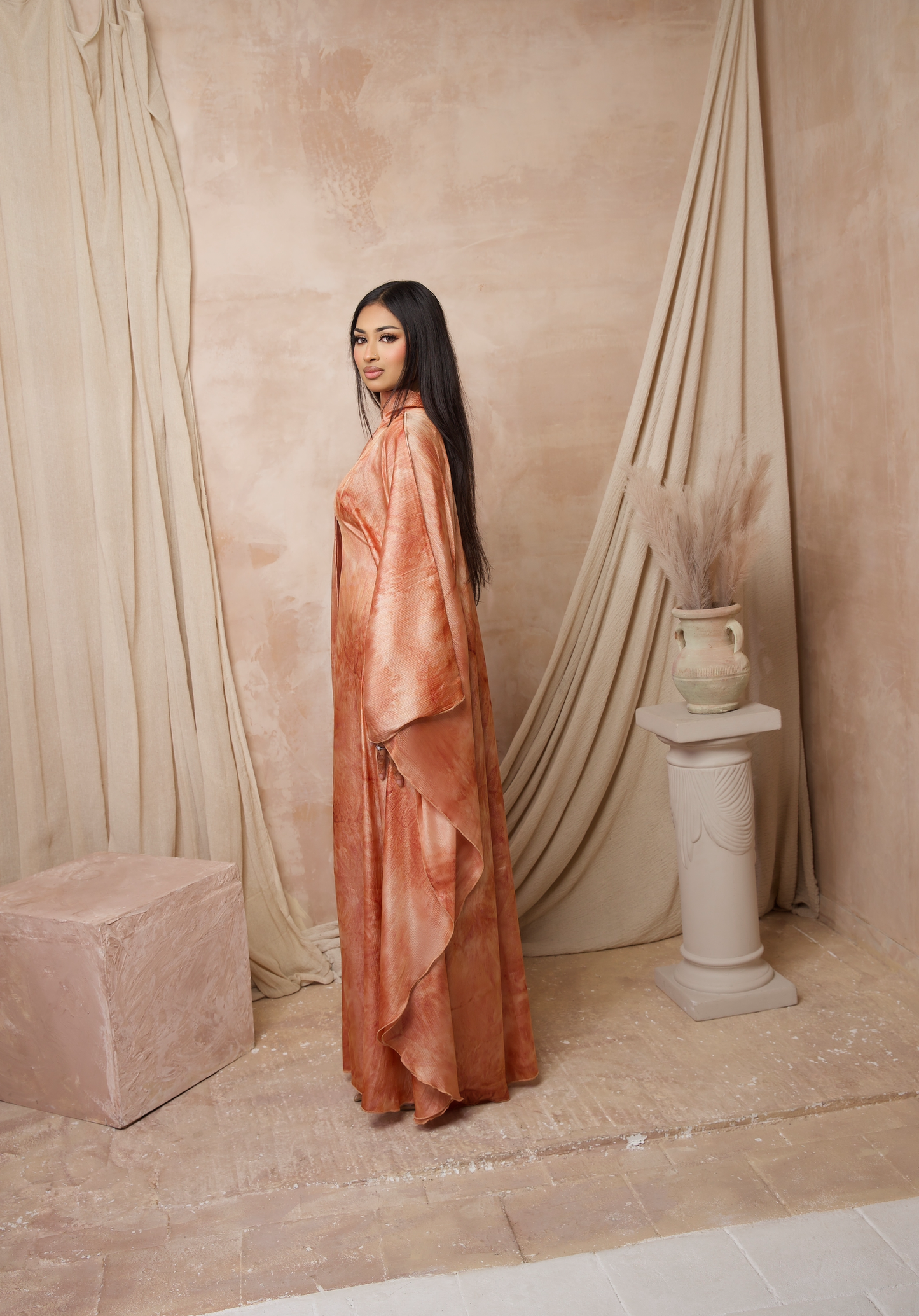 Nairobi Butterfly Abaya - Orange