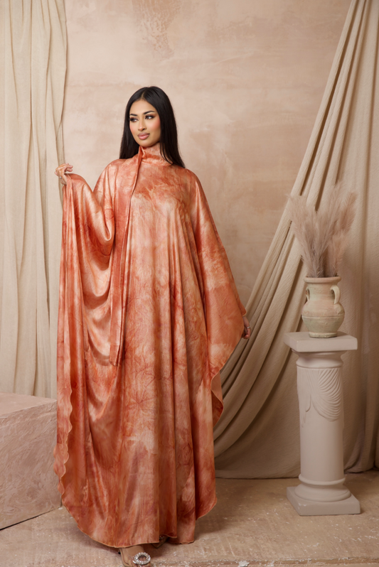 Nairobi Butterfly Abaya - Orange