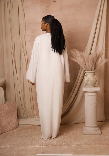 Trinidad White Abaya