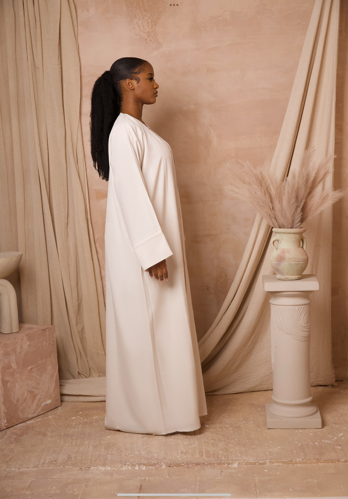 Trinidad White Abaya