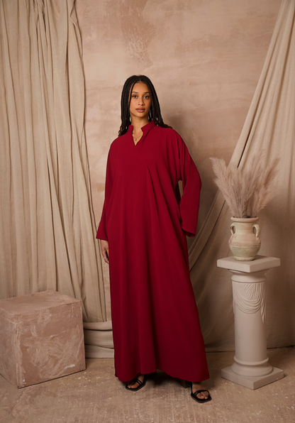 Venice Abaya -Turkey red