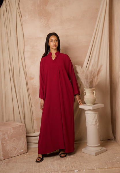 Venice Abaya -Turkey red